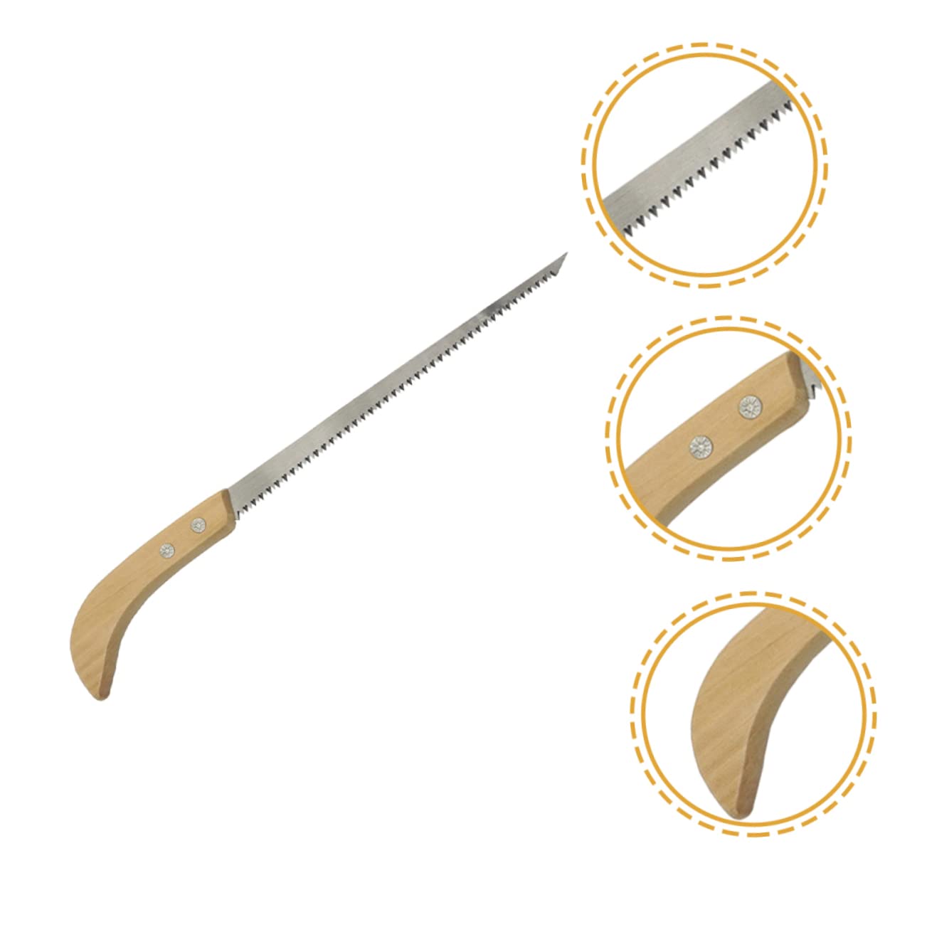 ifundom 3 Set Seghetto Da Giardinaggio Con Legno Antiscivolo Per Potatura E Falegnameria Strumento Compatto E Leggero 2 Pezzi*3