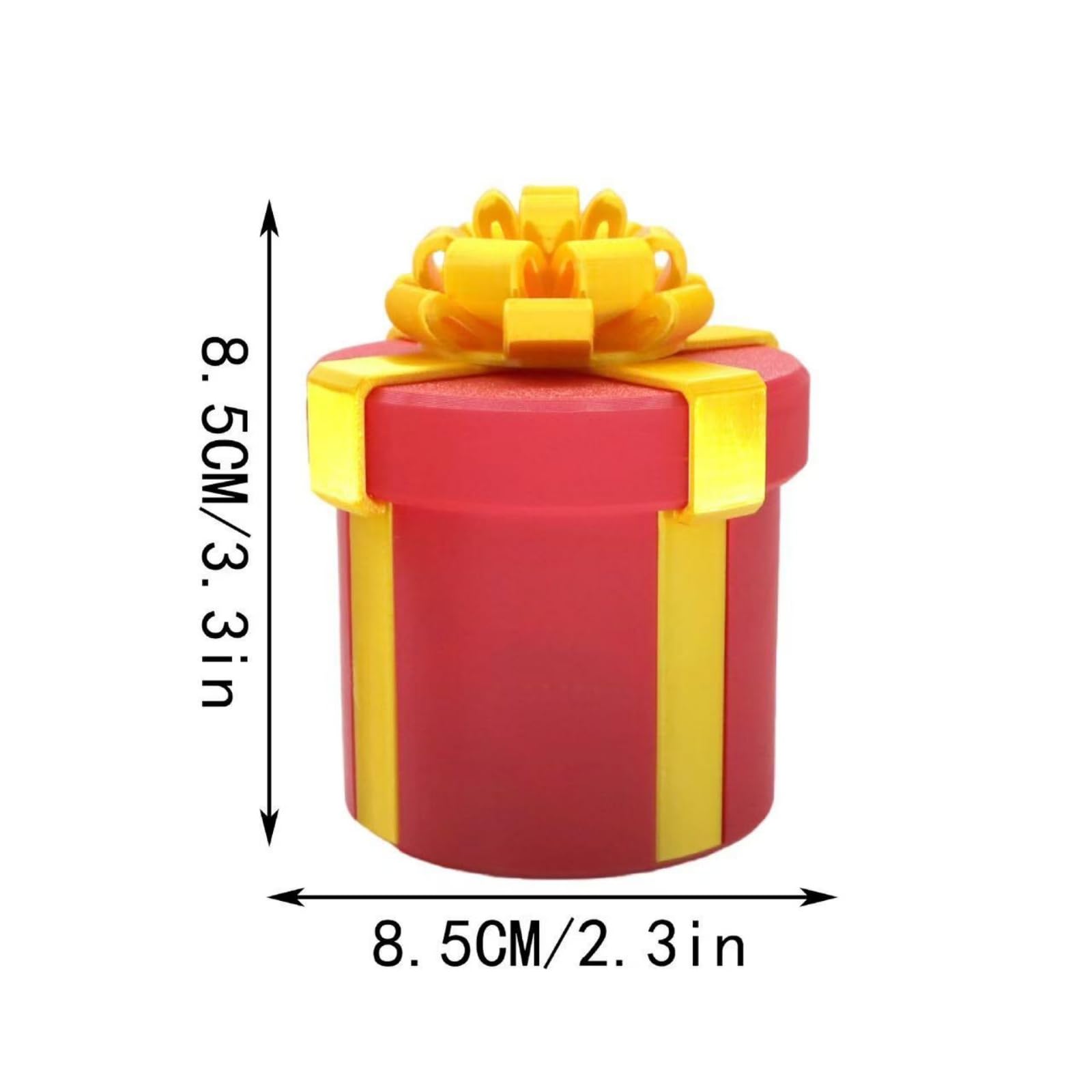 Prank Gift Box: The Ultimate Annoying Nested Screw Box for Money, Reusable Funny Puzzle Game for Christmas & Birthdays, Creative Cash Gift Idea for Adults (red)