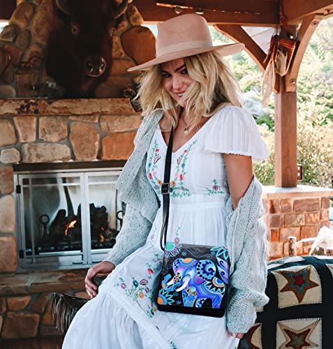 Anna by Anuschka Hand Painted Women’s Genuine Leather Large Flap Crossbody3