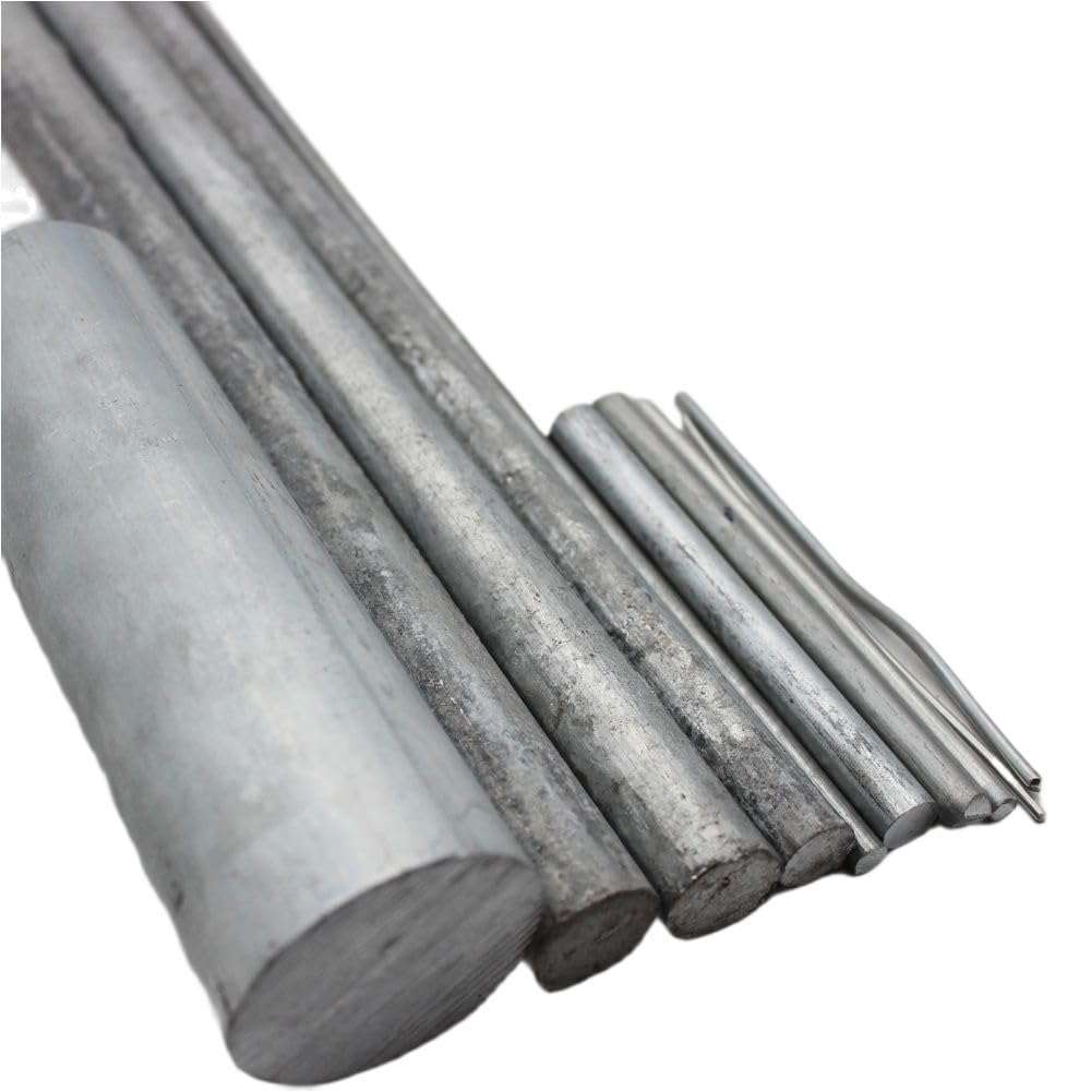 Barra tonda solida di zinco in metallo industriale, lunghezza 100, 200, 500 mm, diametro 2-120 mm, 1 pezzo(100X25MM)