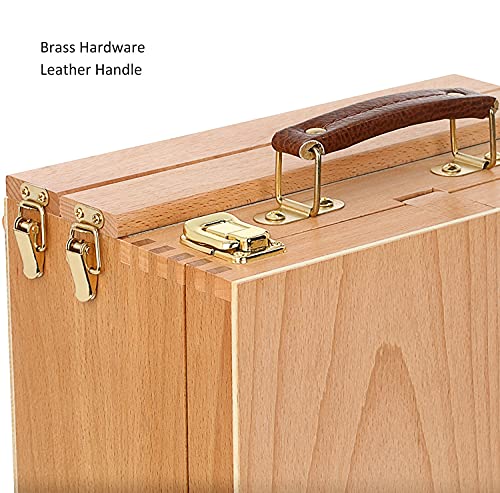 MEEDEN Large Beech Wood Tabletop Sketchbox Easel #TOP11