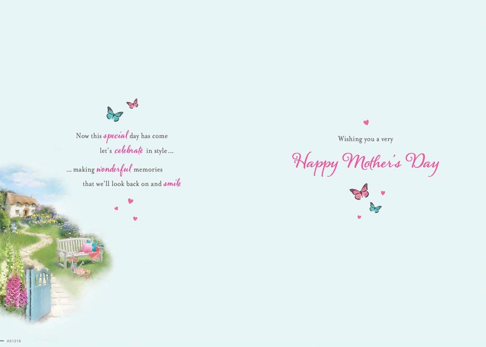 Piccadilly Greetings Mother's Day Card Mother's Day - 10 x 7 inches