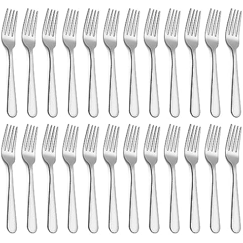 Pleafind 24-Piece Stainless Steel Fork Set Cover