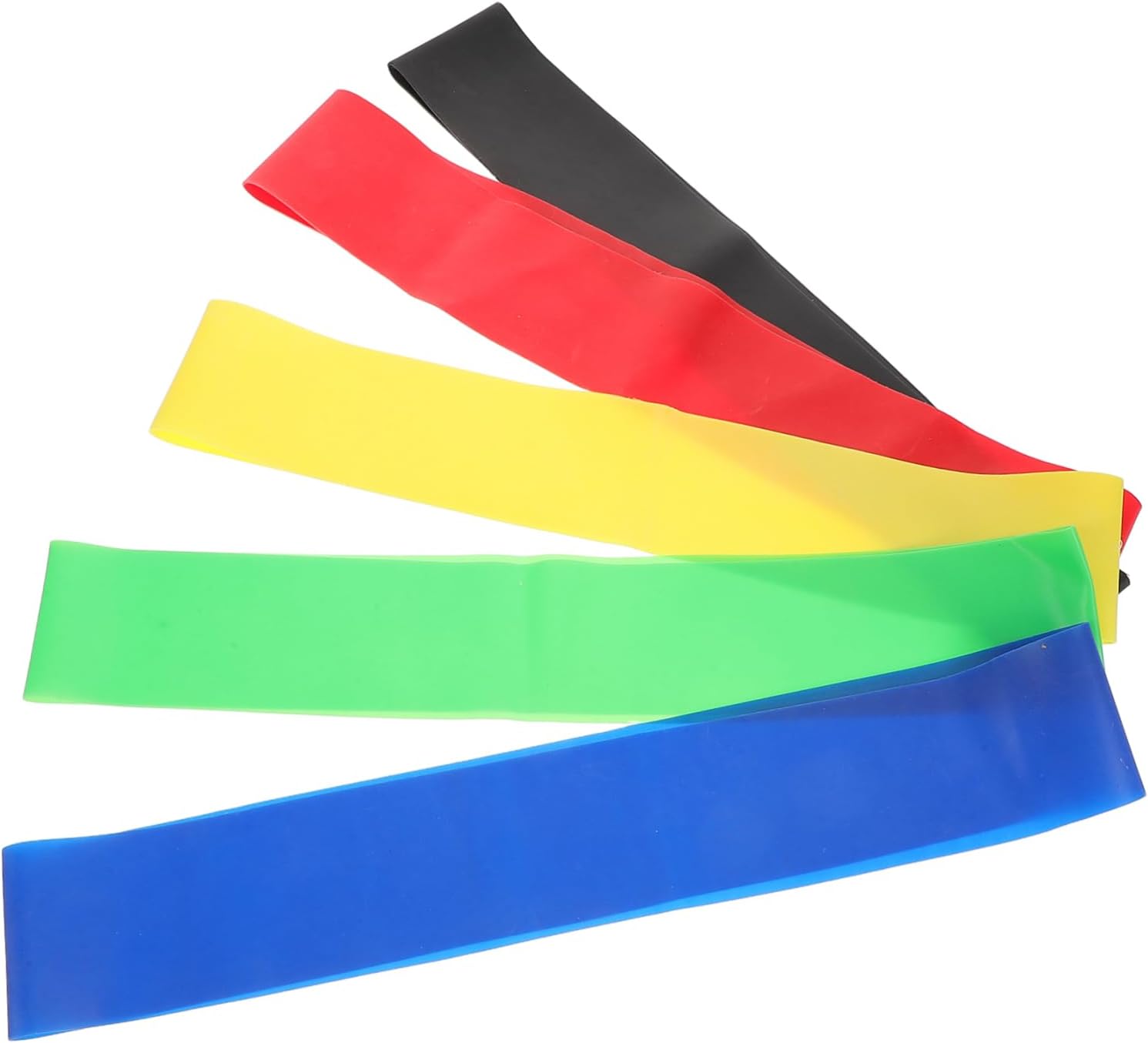 BESTonZON 5pcs Yoga TPE Resistance Bands Workout for Women Stretching Straps Gym Essentials Ankle Resistance Bands Home Gym Exercise Elastic Stretch