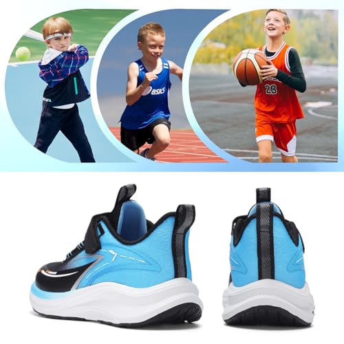 Image of VITUOFLY Boys Girls Sneakers Kids Mesh Lightweight Running Tennis Shoes
