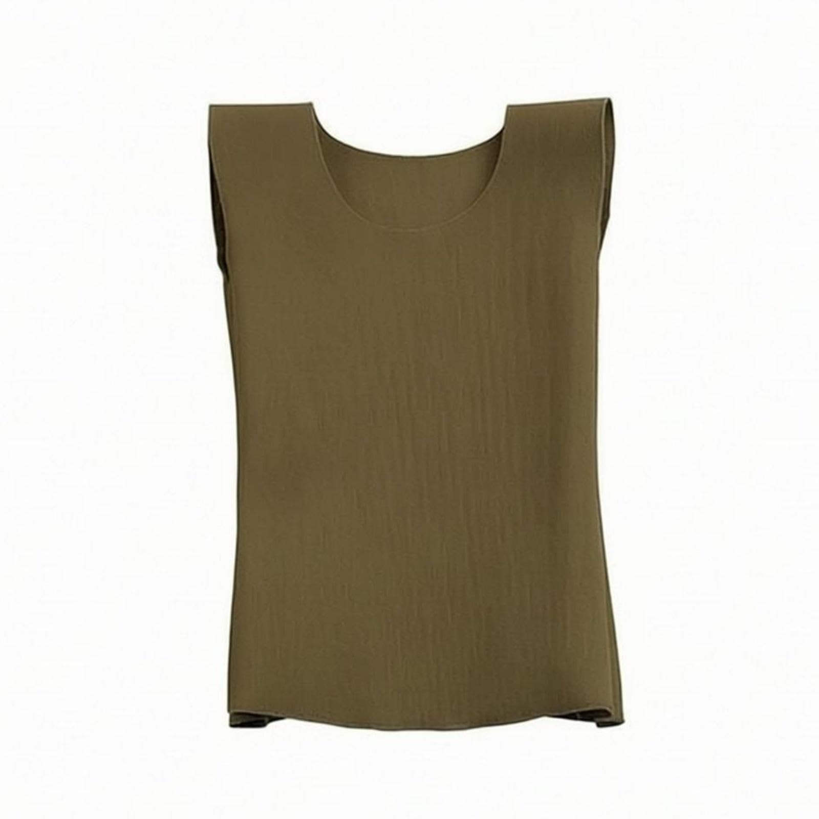 BJD Doll Vest Broad Straps Wide-Shoulder Vest Close-Fitting Sleeveless Top Army Green-image-47