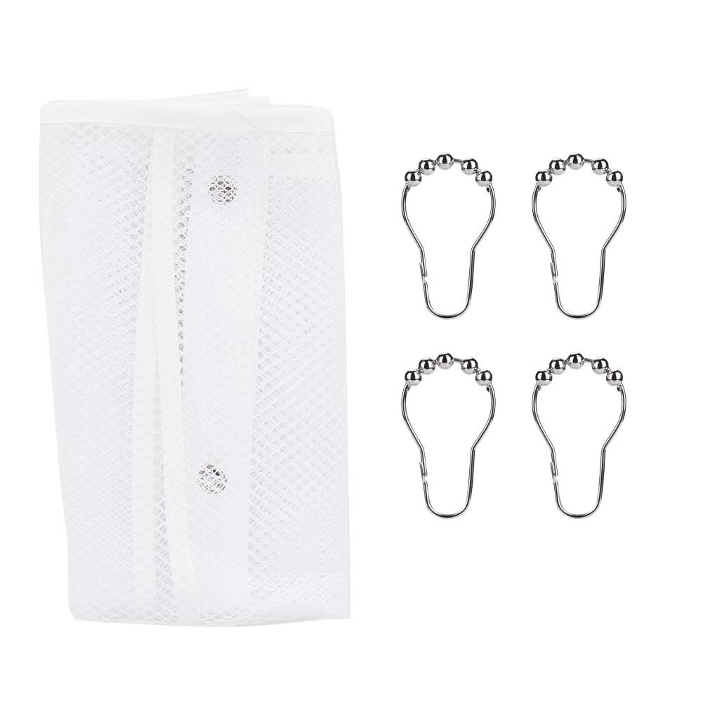 Shower Organizer Hanging Polyester Foldable Shower Caddy Hanging Portable Shower Caddy with Hooks for Bathroom