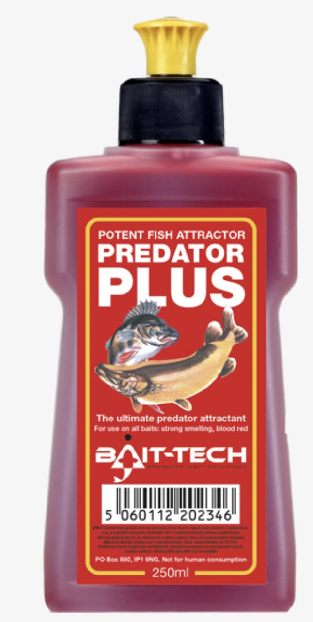 Liquid Predator Plus Glug 250ml by Bait-Tech Fishing Bait Angling