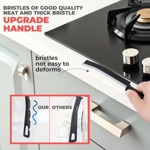 Image of 6 Pcs Crevice Cleaning Brush for Household Use, Hard Bristle Gap Cleaning Brush, Grout Gap Cleaning Supplies for Bathroom, Kitchen, & Shower, New 2025 Multifunctional Cleaning Tool