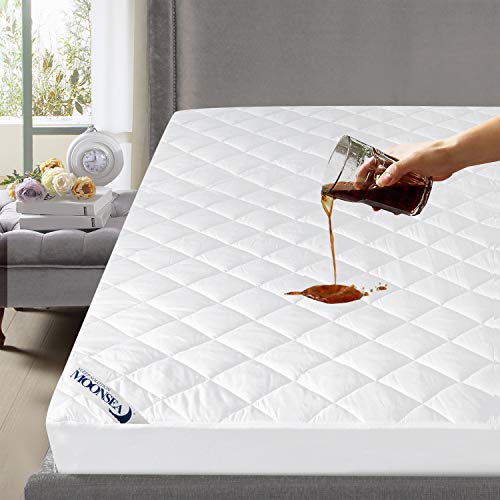 Colchão acolchoado à prova d'água, Branco, Queen