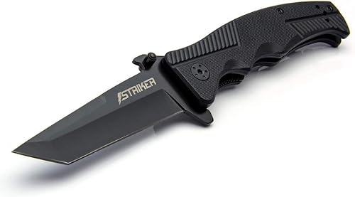 Striker Cuchillo táctico de bolsillo plegable de 3.5 pulgadas con hoja de punta Tanto