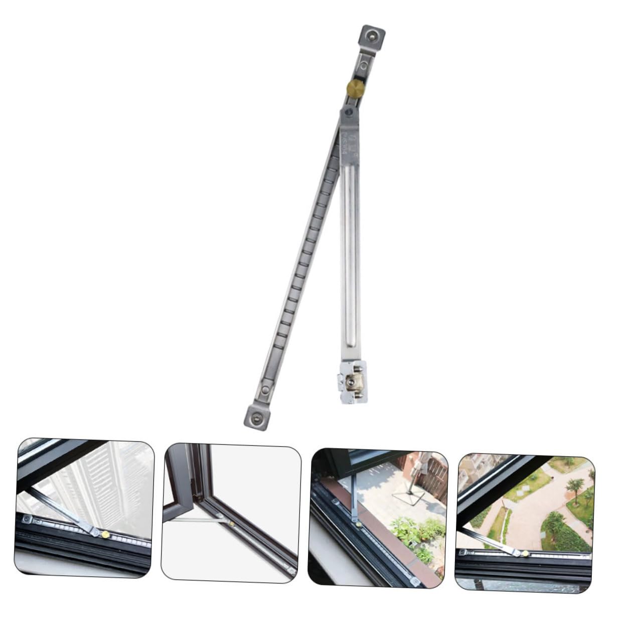 OSALADI 4piezas Barra De Seguridad para Ventanas Deslizantes Limitador De Apertura Sin Perforaciones La Seguridad De Ventanas y Puertas Instalación y Rápida