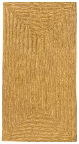 Alfombra para salón o terraza Nansa ocre contra manchas y humedad 2
