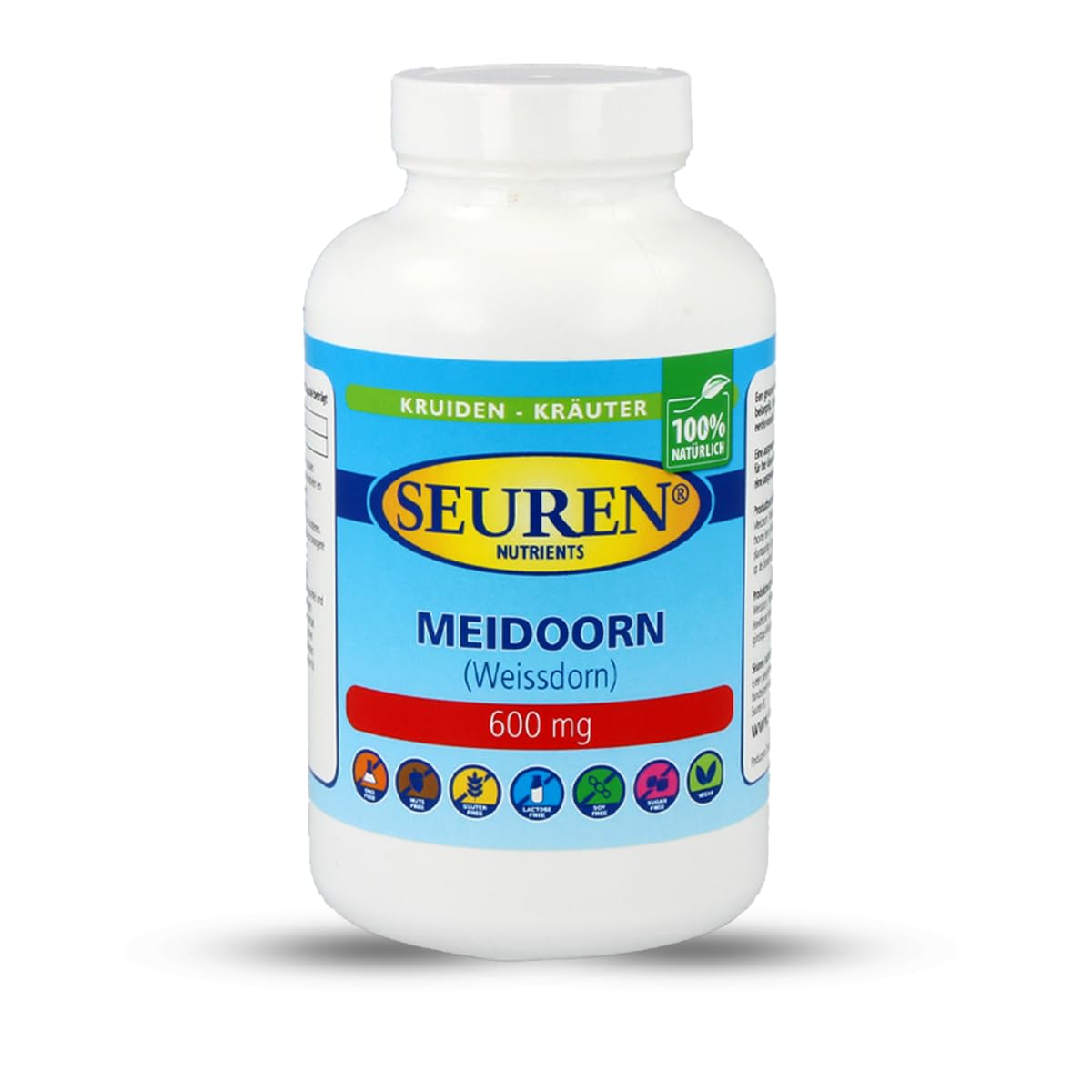 Seuren Nutrients Weissdorn/Weißdorn 600 mg 200 Kapseln