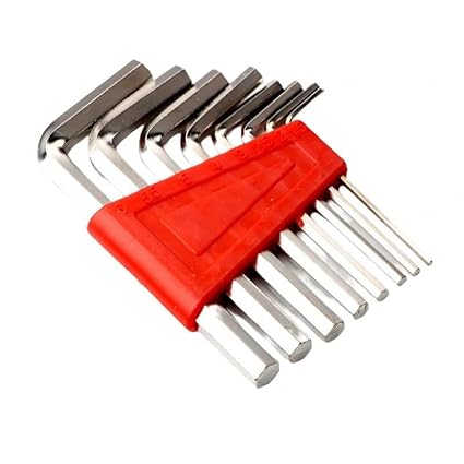 Omninmo 8pcs Flat Head Allen Wrench Set 1.5mm - 6mm Screwdriver Set for Bicycle Repair