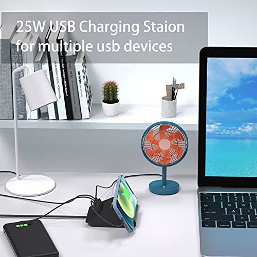 Usb Charging Station, 4 Usb Desktop Charging Station For Multiple Devices Compatible With Smart Phones, Speaker, Power Bank And More #TOP1