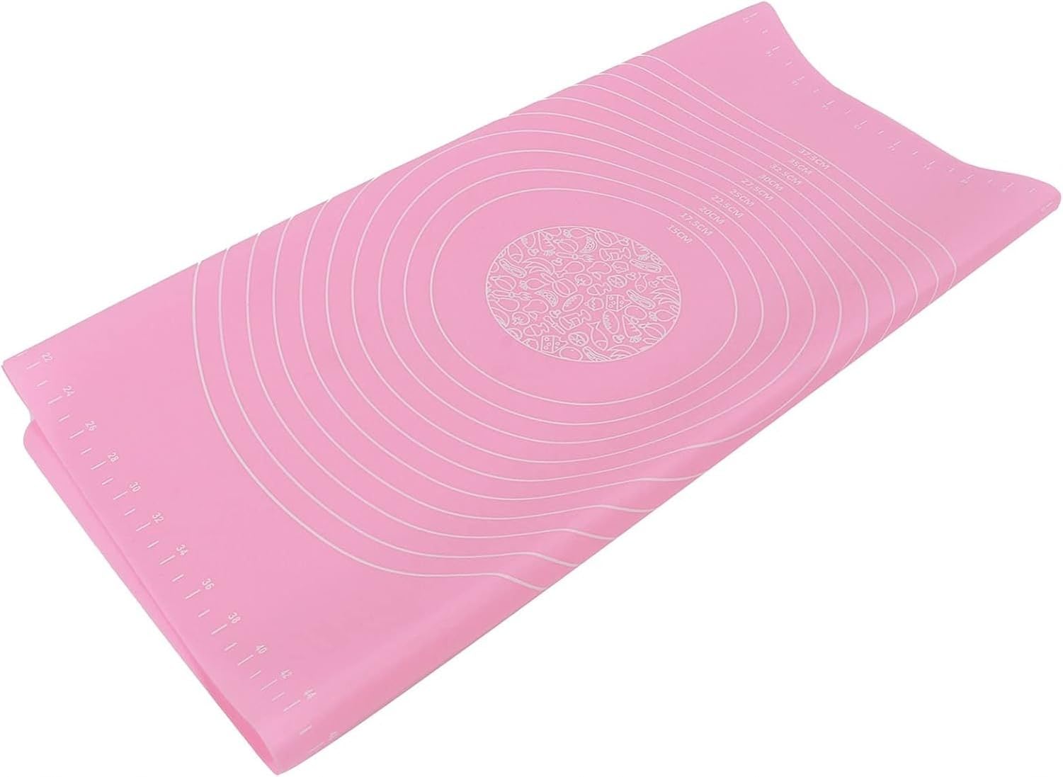 Tapî Silicone Mat Rasade avec Graduations Rose Mat Pâtisserie Antidérivant Résistant Chaleur