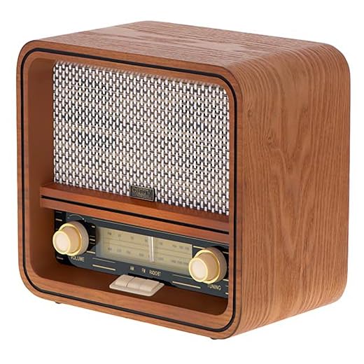 CAMRY CR 1188 - Radio con Carcasa de Madera, diseño Retro con Am/FM, Radio nostálgica con Bluetooth, Puerto USB, Radio de Cocina Vintage con Escala de Frecuencias