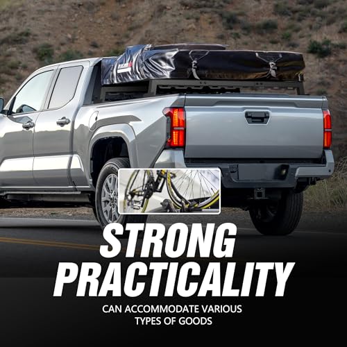Image of YZONA Truck Bed Rack with 2 Cross Bars Cargo Carrier Truck Rack Compatible with Silverado /Sierra /Ram /Ford F-Series /Tacoma /Tundra /Titan /Frontier /Colorado /Canyon /Gladiator JT, Ladder Cargo Rack