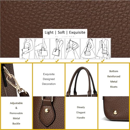 Image of CHICAROUSAL Purses and Handbags for Women Leather Crossbody Bags Women's Tote Shoulder Bag