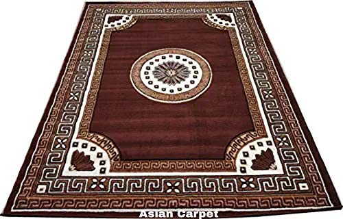 Image of Anti Skid Soft Acrylic Wool Carpet for Living Room & Bedroom (Design 12, 6 x 8 Feet)