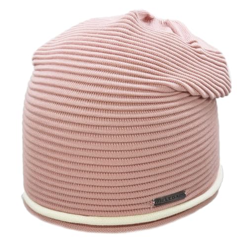 Bonnet en tricot long MELEGARI en pur coton italien de haute qualité sans revers