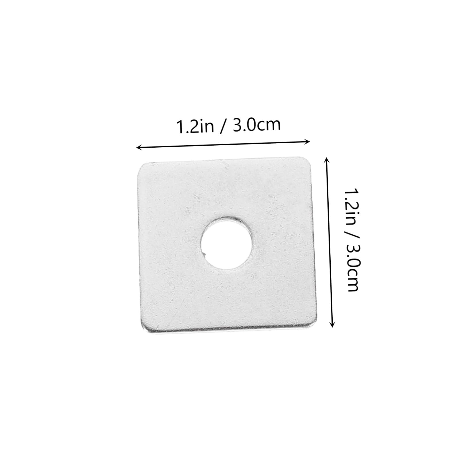 NAMOARLY Flat Square Washers 10pcs Steel Square Washers for Automotive Home and Industrial Use