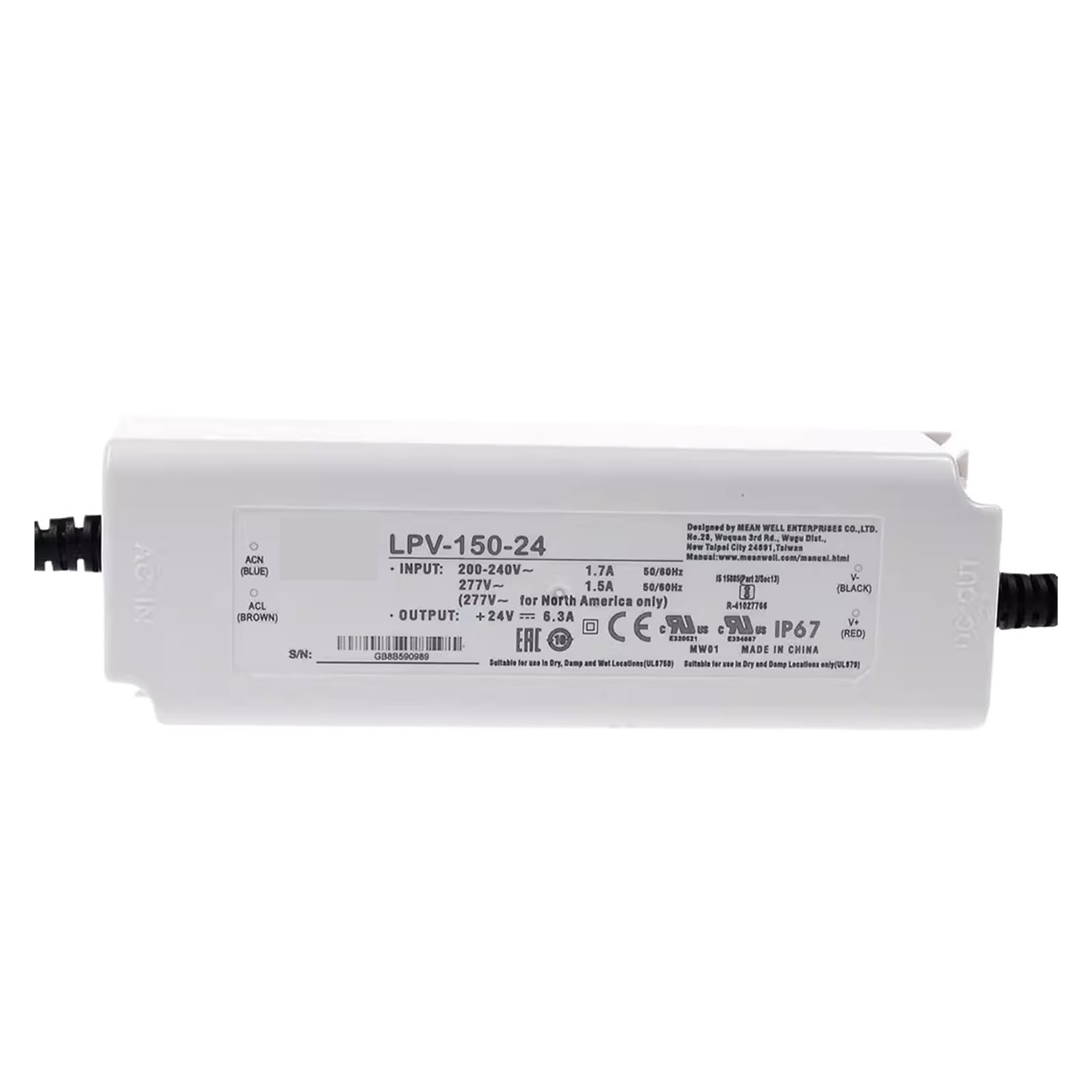 HYUJNAFZR LPV-150 Series LPV-150-24 Switching Power Supply LPVL-150W