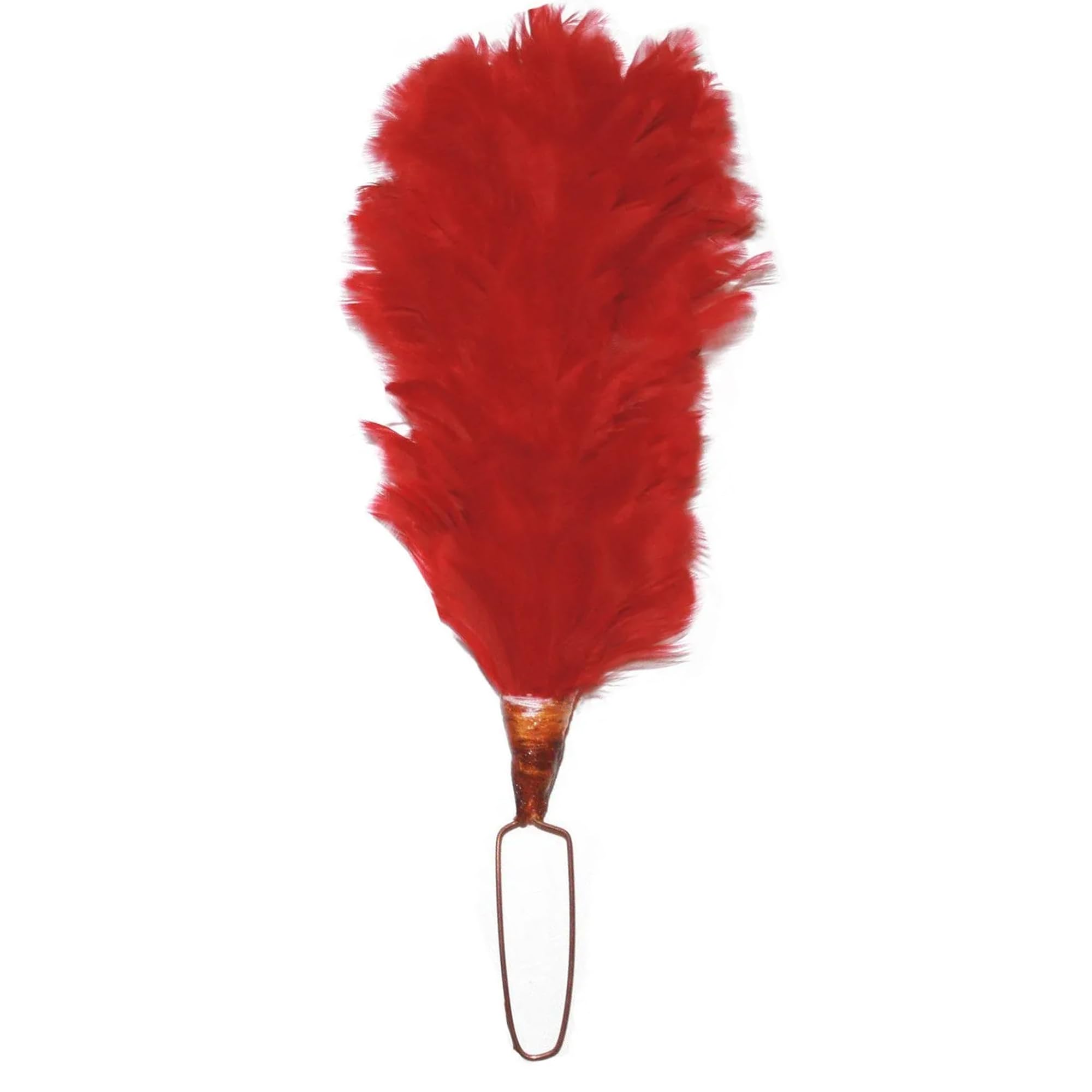 Tartancity Unisex Red Glengarry Cap Plume Feather Hackle - Highland Wear Accessory 6" (15Cm)