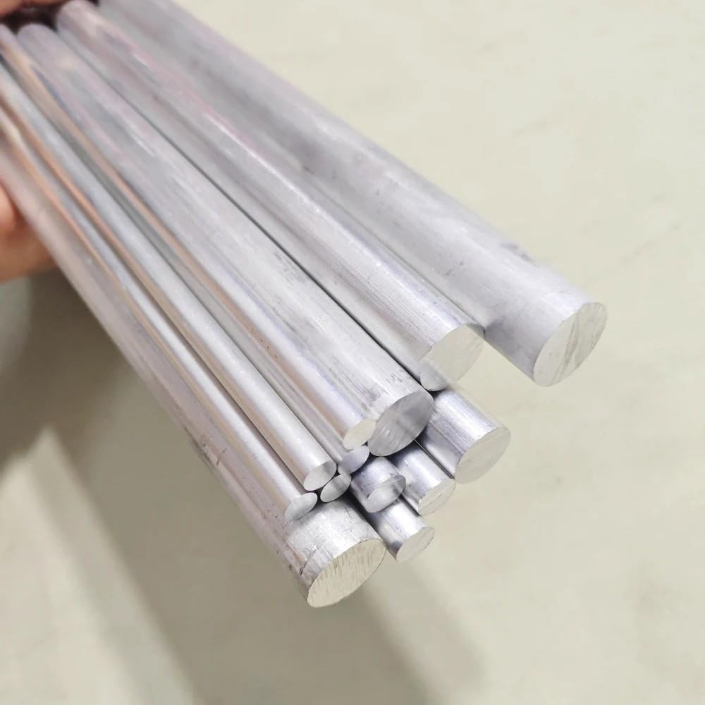 Solidny okrągły pręt ze stopu aluminium 6061, długość 500 mm 1 szt., średnica 5–60 mm z możliwością krojenia, lekki, odporny na korozję(50mm)