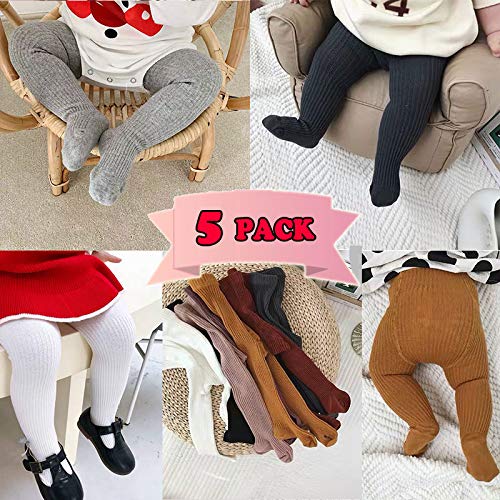 CECORC Baby Girls Tights Toddler Cable Knit Leggings Thick Cotton Infant Stockings Pantyhose 1-10T4