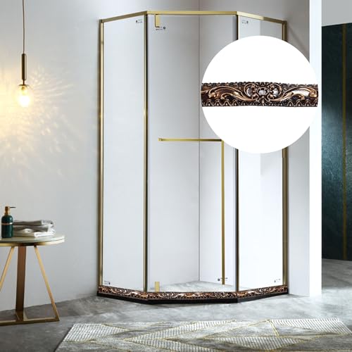 Leenevs Flexible Wall Trim, 16.4 Feet Self-Adhesive Peel & Stick Molding, Cabinet Border, Mirror Frame Trim for Home Decor (Brass) by Leenevs - Image 7