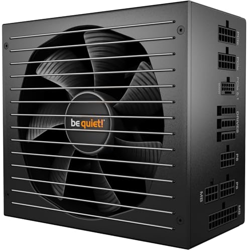 be quiet! BN514 Straight Power 12-750w Modular Power Supply | 80 Plus Platinum ATX 3.1 Compliant | for PCIe 5.0 GPUs and GPUs with 6+2 pin connectors | Silent 135mm be quiet! Fan | BN514