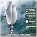 2000W/3000W Tulip Type Wind Generator 12v 24v Wind Turbine Generator Kit Vertical Axis Wind Turbine Generator Home Three Phase Generator Magnetic Levitation Breeze Start(2000W,12V)