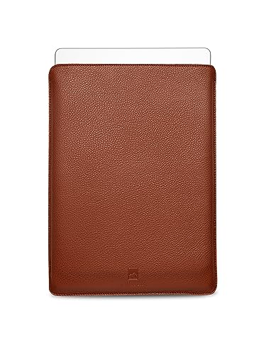 TOLMOUNT Handmade Leather MacBook Air Sleeve, MacBook AIR Sleeve 13.6 inch 2017 to 2020, Elegant Leather Sleeve for 13-inch New MacBook Pro M1 13 2016-2021 | Leather MacBook Sleeve (Brown)
