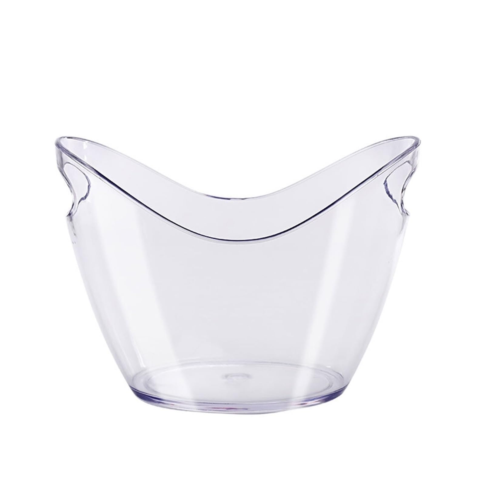 Lijiaxiuyc-101 ice bucket 8L Acrylic Ice Bucket Tub Oval Storage Champagne Bottles For Drinks And Parties champagne bucket(Clear)