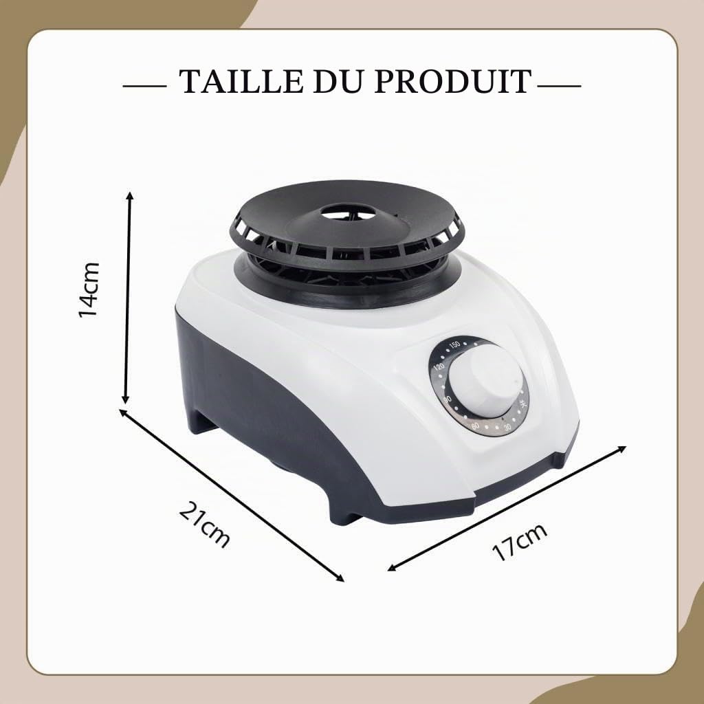 F Fityle Sèche-Linge Portable avec Fonction de Minuterie 900 W, Appareil de Séchage Électrique Compact et Silencieux, Séchoir Électrique Miniature Léger pour Appartement et Maison