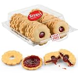 Sugar Free Cookies by Stern’s Bakery | [10 Count] Strawberry Filled Linzer Tart Cookies | Sugar Free Cookies and Snacks for Diabetics | Dietetic Shortbread Cookies | Low Carb Snacks for Adults