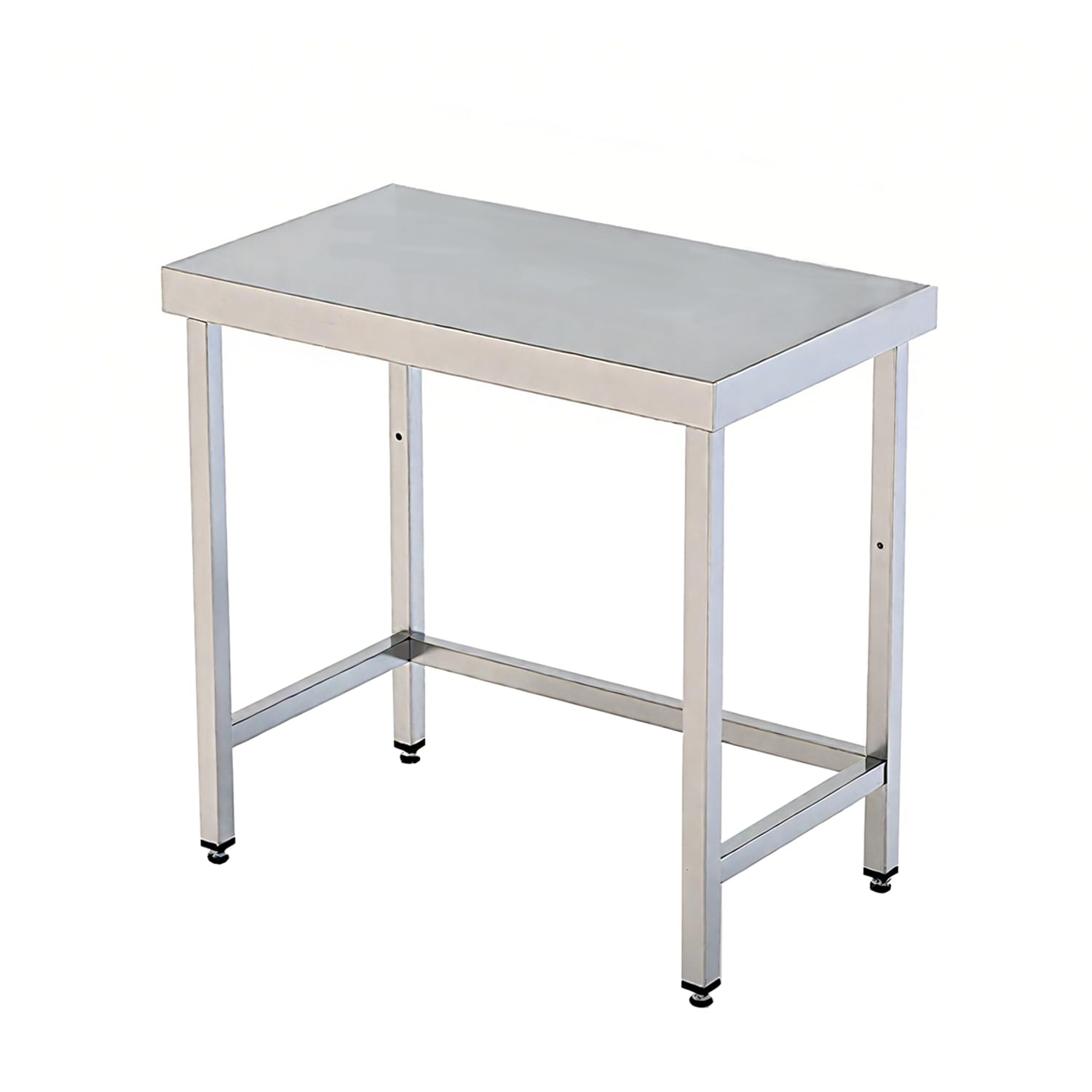 Ristoattrezzature Tavolo in acciaio inox 160x70x85h cm su gambe con telaio VS