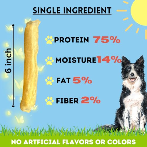 Image of BULLYSTICKS & MORE 6 Inch Beef Collagen Rolls for Dogs (Regular Size - 12 Count) -Bones for Dogs - Dog Parents Choice - No Hide Beef Cheek Rolls