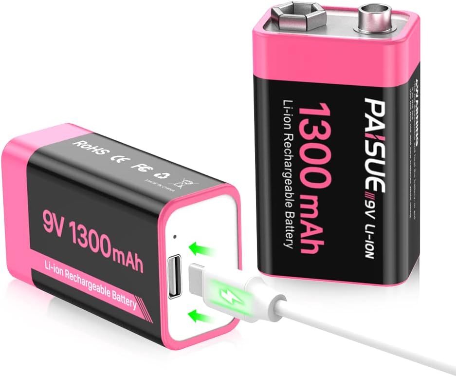 Acheter Batterie au Lithium Rechargeable 9V, Port de Type C, 650mAh, haute  capacité, tension constante, Recharge rapide