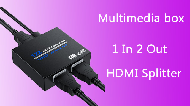 Amazon.com: HDMI Splitter 1 in 2 Out 4K, 1x2 Powered HDMI Multi