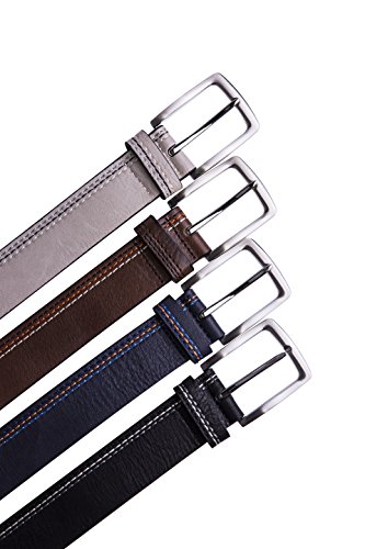 Fabio Valenti Mens Belt, Men's Belt Leather Pin Buckle Colorful Casual Belt4