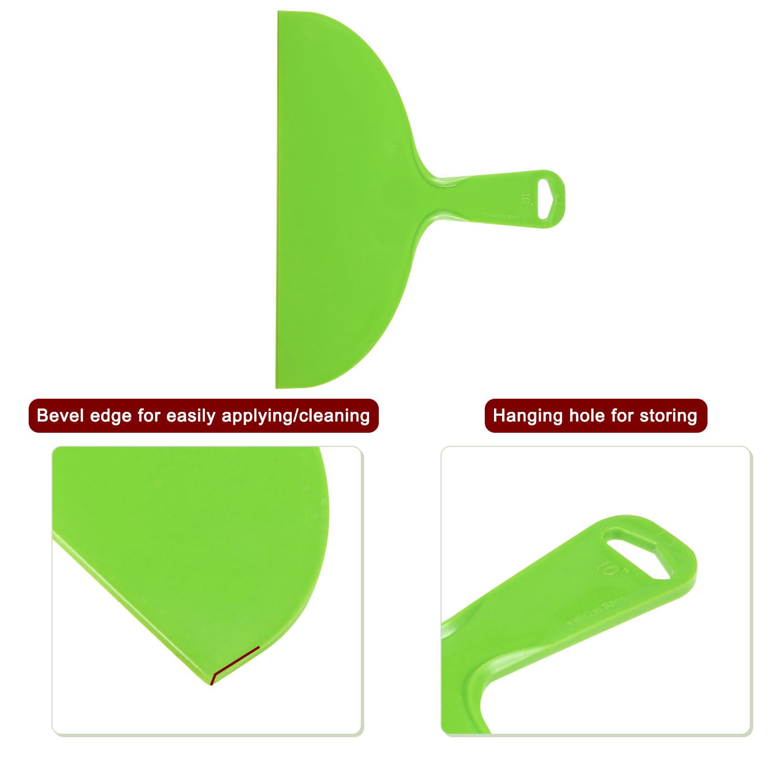 Plastic Scraper Tools 5-Piece Plastic Putty Knife Set - 2 Inch Flexible - View #3