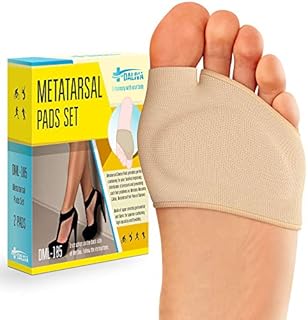 Metatarsal Pads - Ball of Foot Cushions for Women and Men - Bunions, Foot Pads for Mortons Neuroma Pain Relief - Forefoot Pads with Built-in Soft Gel Pad (Sizes Women 5-8, Men 5.5-6.5)