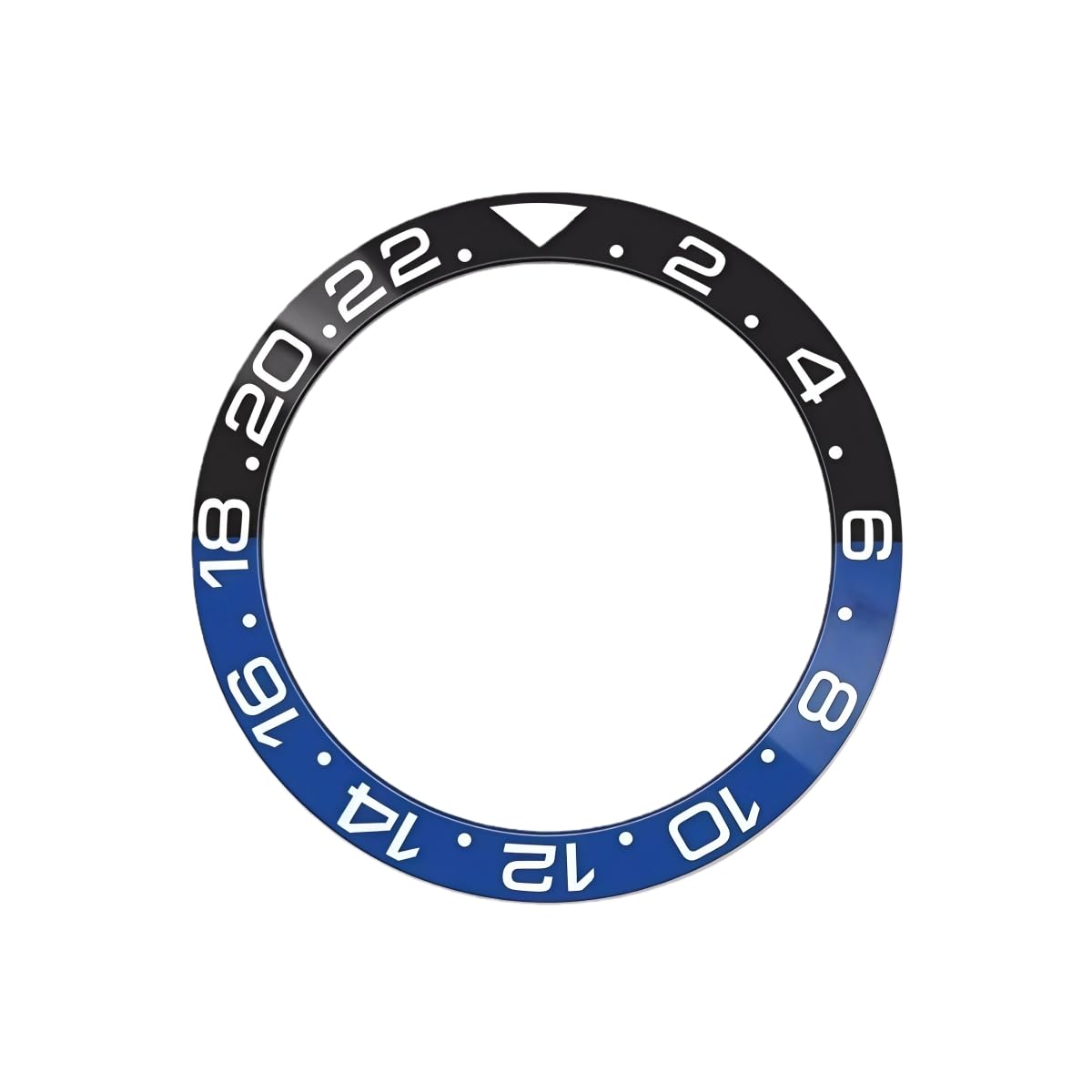 Inserto Bicolore Lunetta Ceramica, Anello Ricambio 38mm Modifica Orologio per Rolex GMT-Master II