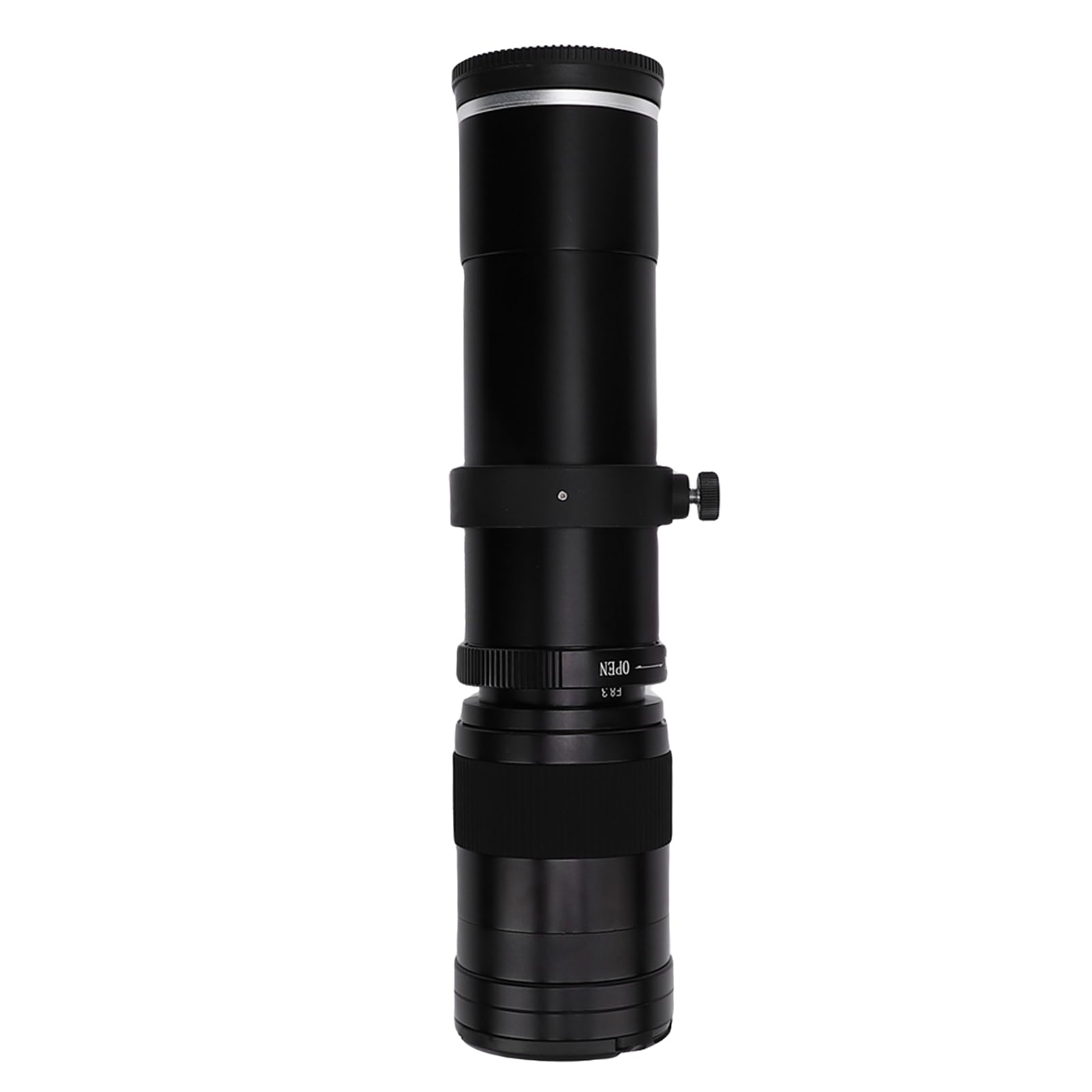 E Mount Teleury Zoom Obiektyw 420 do 800 Mm F8.3 Optyczna Soczewka Szklana do Odległej Fotografii Krajobrazowej, Precyzyjna Kontrola Ręczna (BLACK)