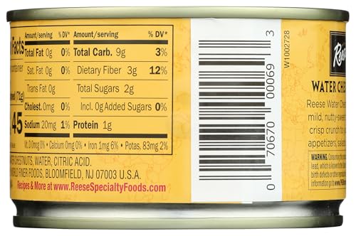 Image of Reese Diced Water Chestnuts - 8 Ounces