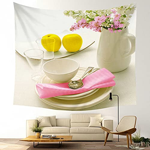 Tapiz de pared KnSam para dar un toque alegre de color a tu comedor familiar 4