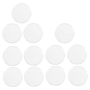 12Pcs Convex Magnifying Lenses, Acrylic Optical Lens Kit